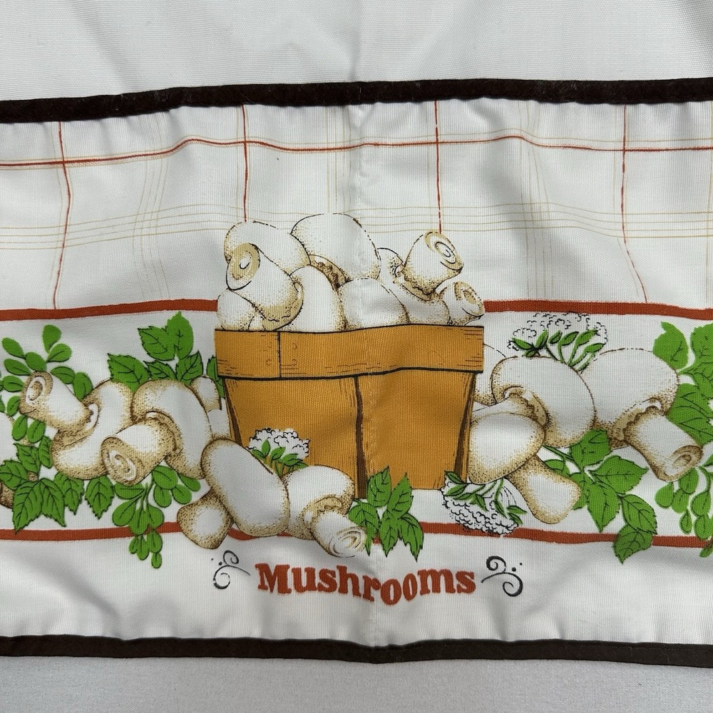 Franco Vintage Mushroom Half Apron‎ With Ties